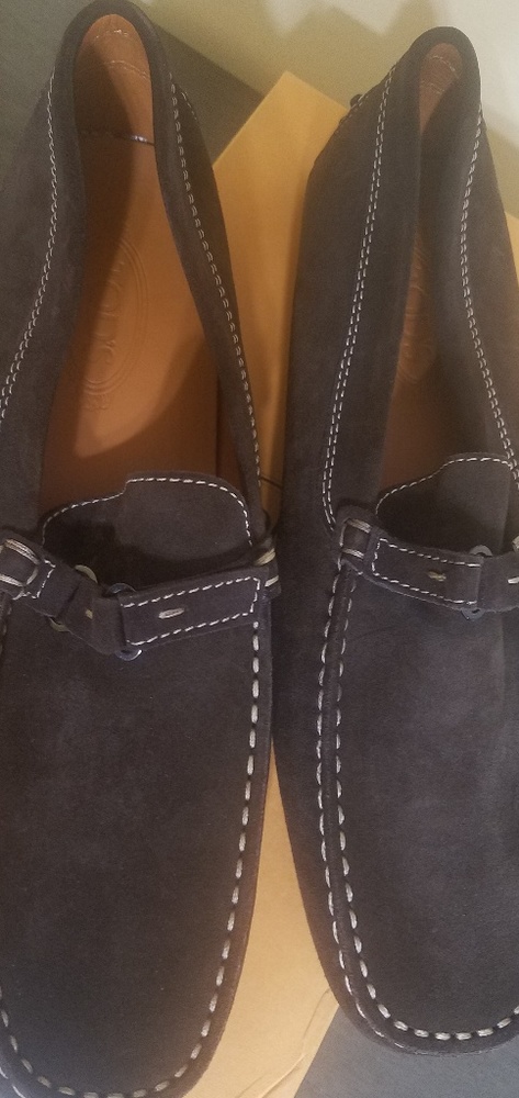 Suede driving loafer